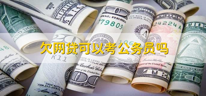 欠网贷可以考公务员吗，有以下两种情况