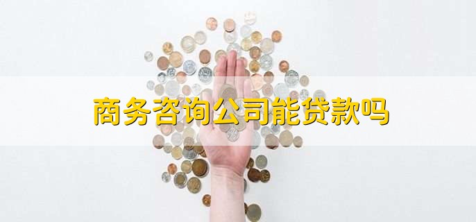 商务咨询公司能贷款吗，不能