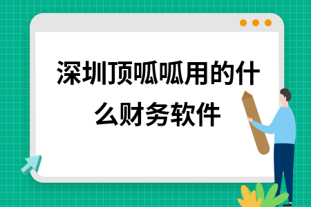 深圳顶呱呱用的什么财务软件