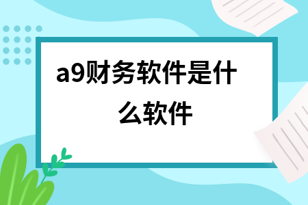 a9财务软件是什么软件