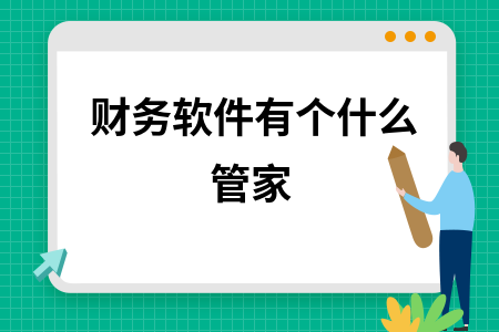 财务软件有个什么管家