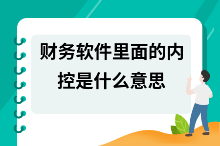 财务软件里面的内控是什么意思
