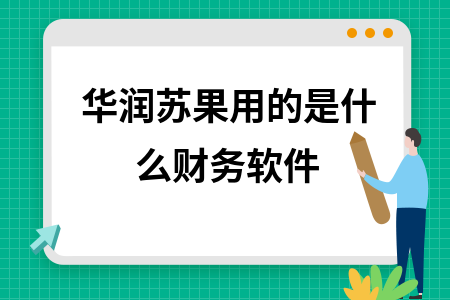 华润苏果用的是什么财务软件