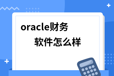 oracle财务软件怎么样