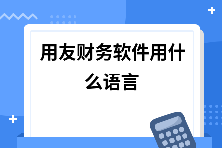 用友财务软件用什么语言