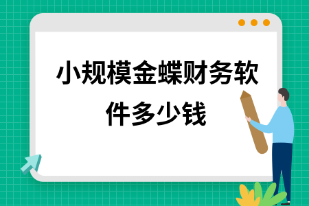 小规模金蝶财务软件多少钱