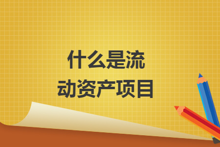 什么是流动资产项目