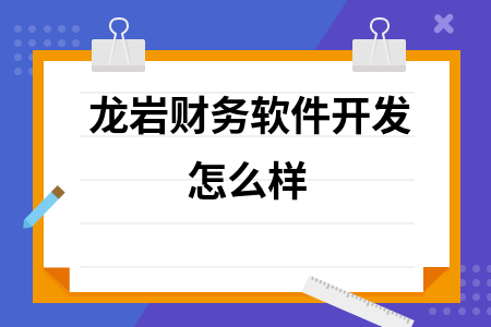 龙岩财务软件开发怎么样