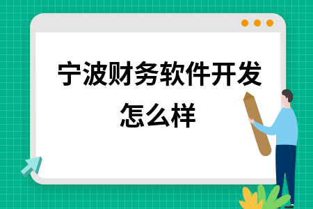 宁波财务软件开发怎么样