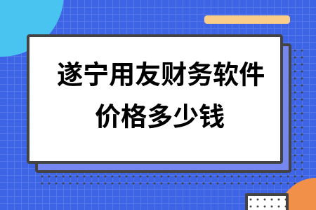 遂宁用友财务软件价格多少钱