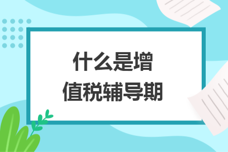 什么是增值税辅导期