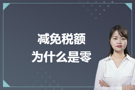 减免税额为什么是零