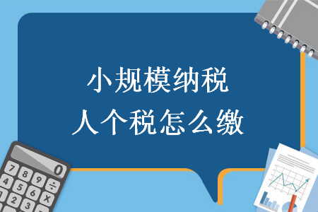 小规模纳税人个税怎么缴 小规模纳税人个税怎么缴