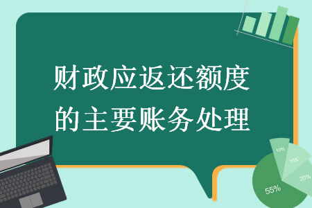 财政应返还额度的主要账务处理