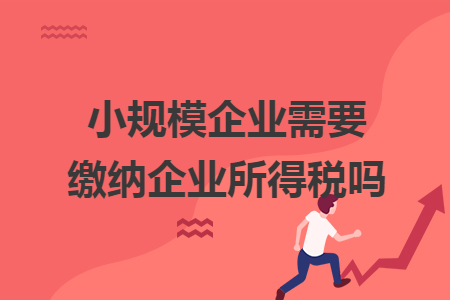 小规模企业需要缴纳企业所得税吗