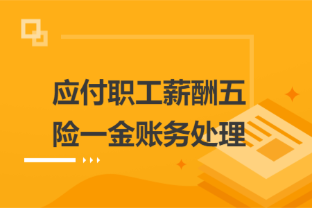 应付职工薪酬五险一金账务处理