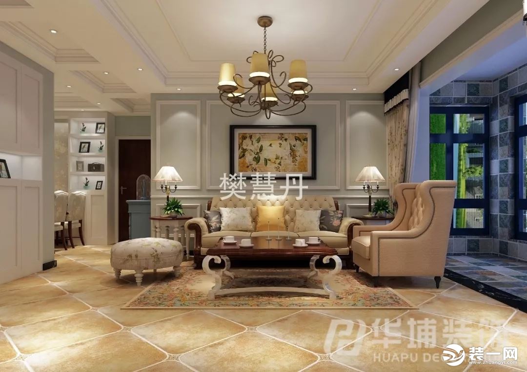 郑州华埔装饰 简约美式风格装修效果图