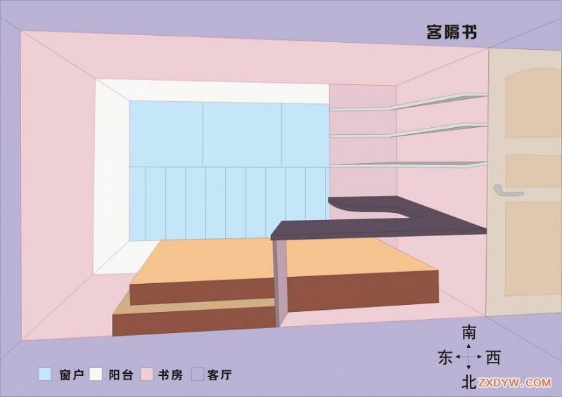 鸿基-紫荆苑两室两厅户型图