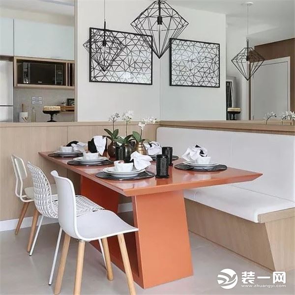 小户型餐厅装修设计 餐厅卡座装修图片