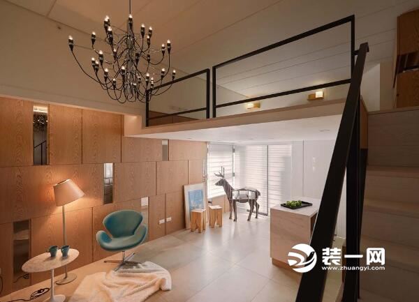 33平米loft公寓装修效果图