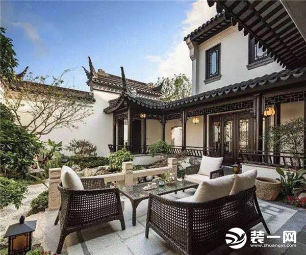 别墅花园庭院设计图片