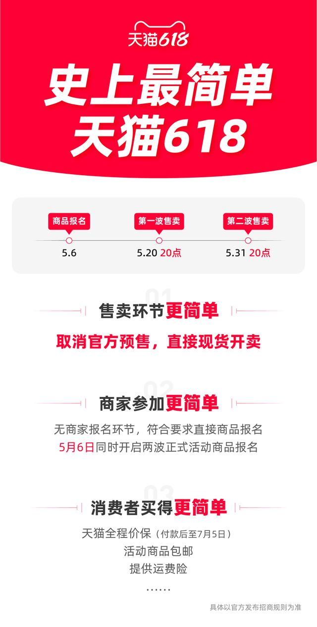 淘宝宣布：今年618取消官方预售，5月20日直接开卖