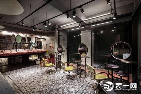 工业美发店装修风格图