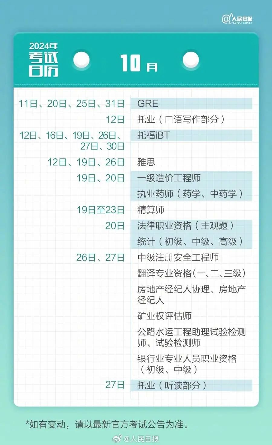 查分！时间定了！