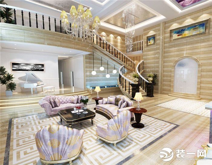 欧式风格客厅装修效果图