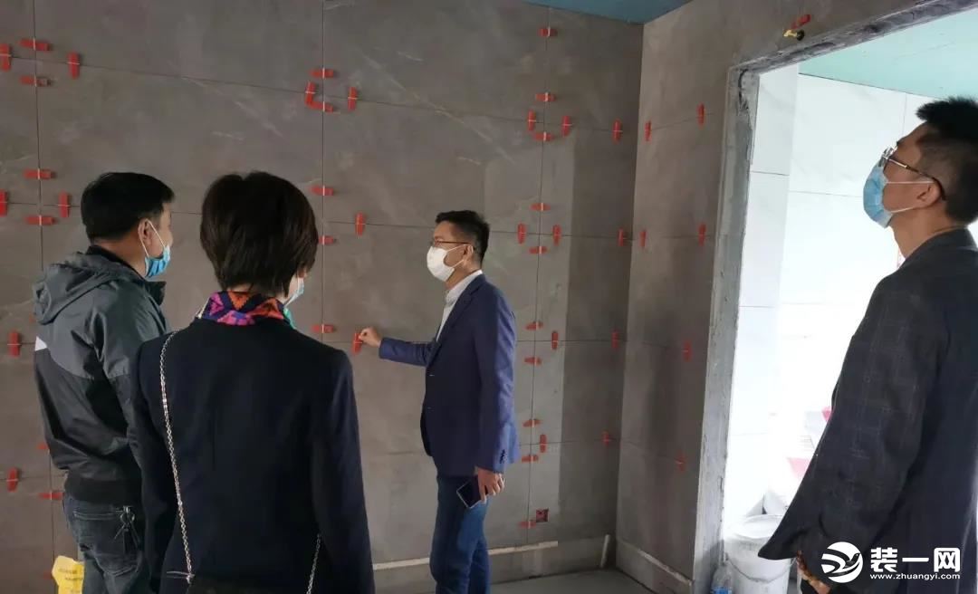 郑州大业美家集团总裁亲临工地巡检 为您的家保驾护航