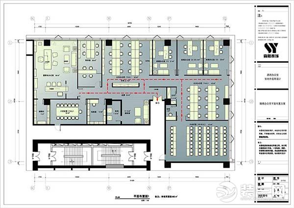 郑州森阳装饰打造600平清鸿建设新中式风格案例 图片