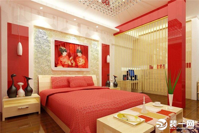 婚房卧室布置图片