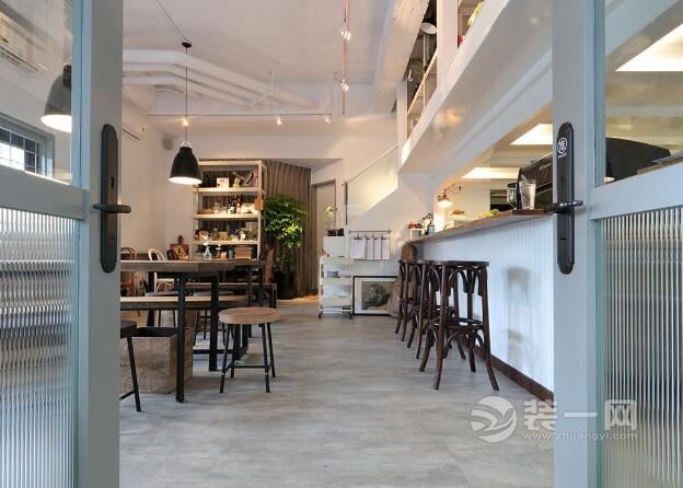 北欧混搭工业风格装修 街角的宁静小面积餐厅效果图