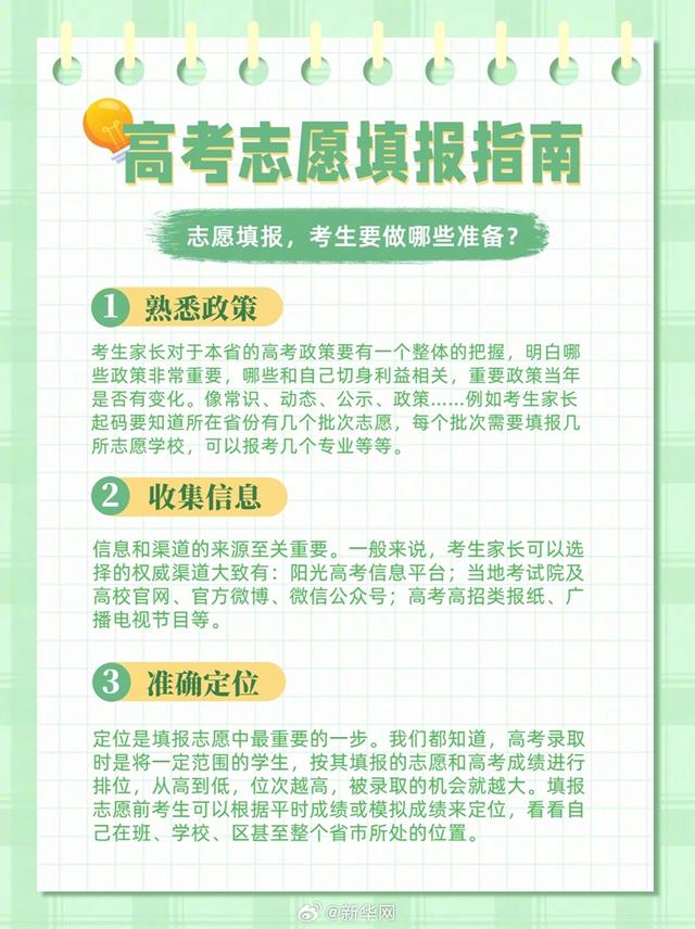 考生注意！高考填志愿也是脑力活