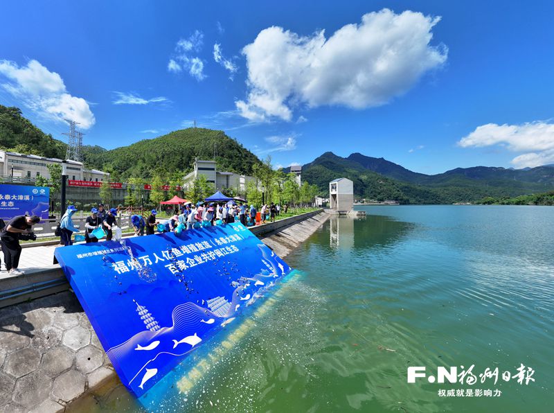 百企放流百万鱼苗共护闽江生态