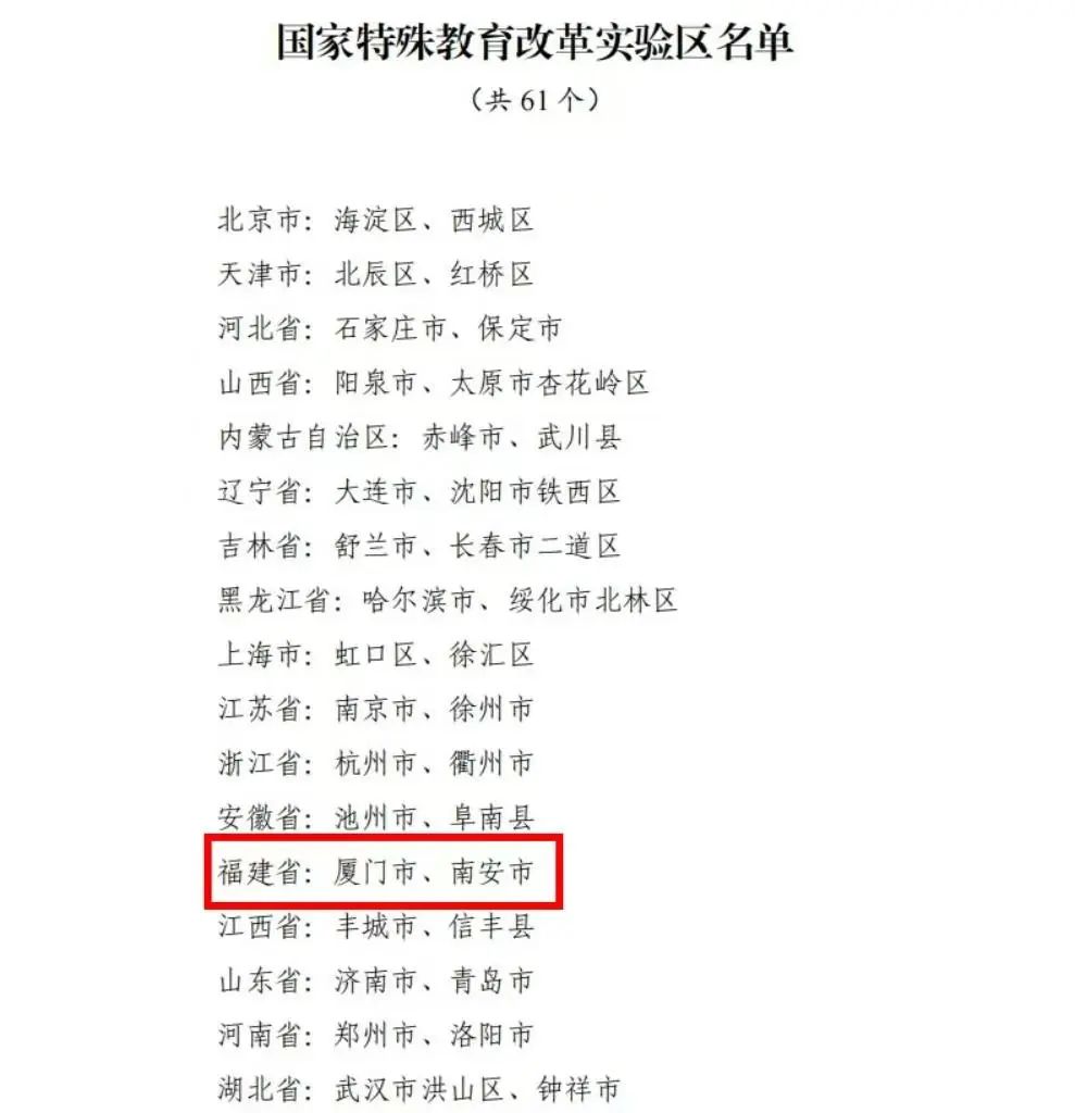 教育部重磅名单公布！福建两地入选